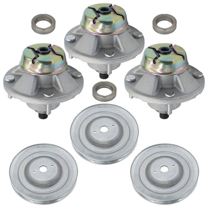 Spindle Assembly with Pulley for John Deere LT133 LT155 LT160 (1998–2006)