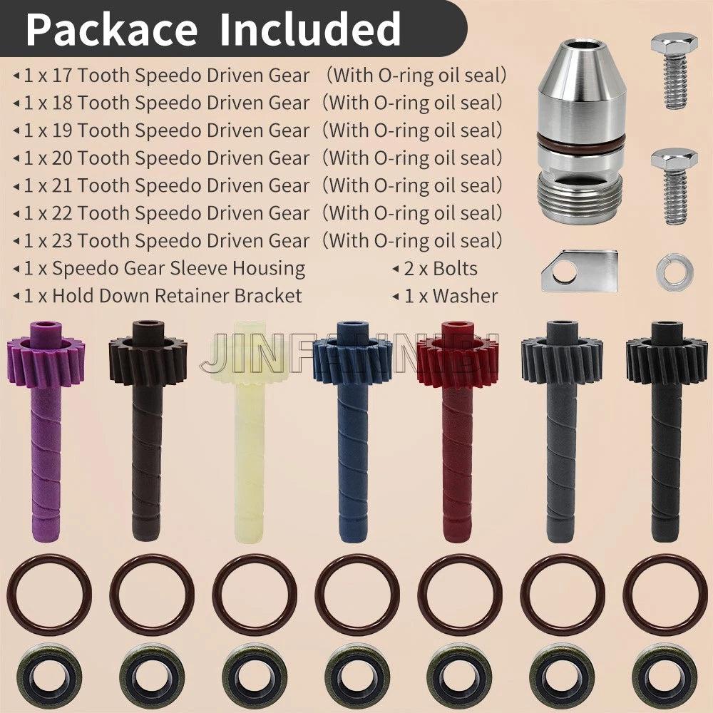 7PCS Speedometer Driven Gear & Bullet Kit for GM TH350 (1969–1986)