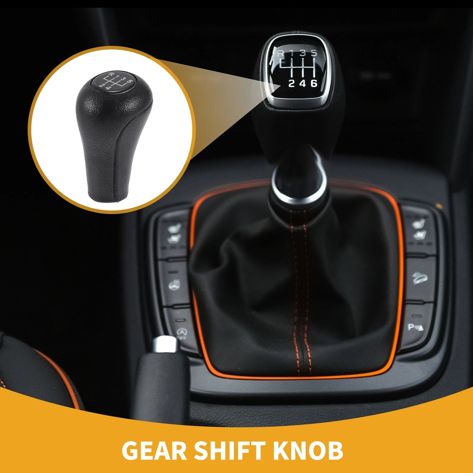 5 Speed Manual Shifter Knob for BMW 3 Series E30 E36 E46 (1983–2005) Plastic
