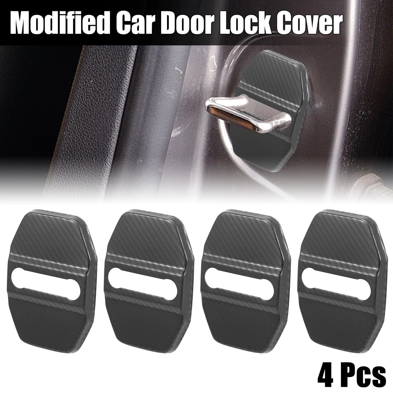 Door Lock Latch Covers Replacement Kit for Dodge Charger (2016–2021)