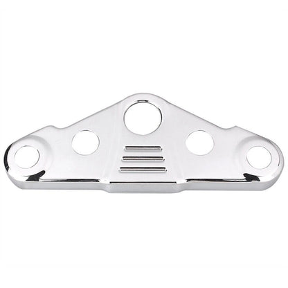 Set of 2 Chrome Upper Triple Tree Cover Clamps for Honda VTX1300 (2003–2009)