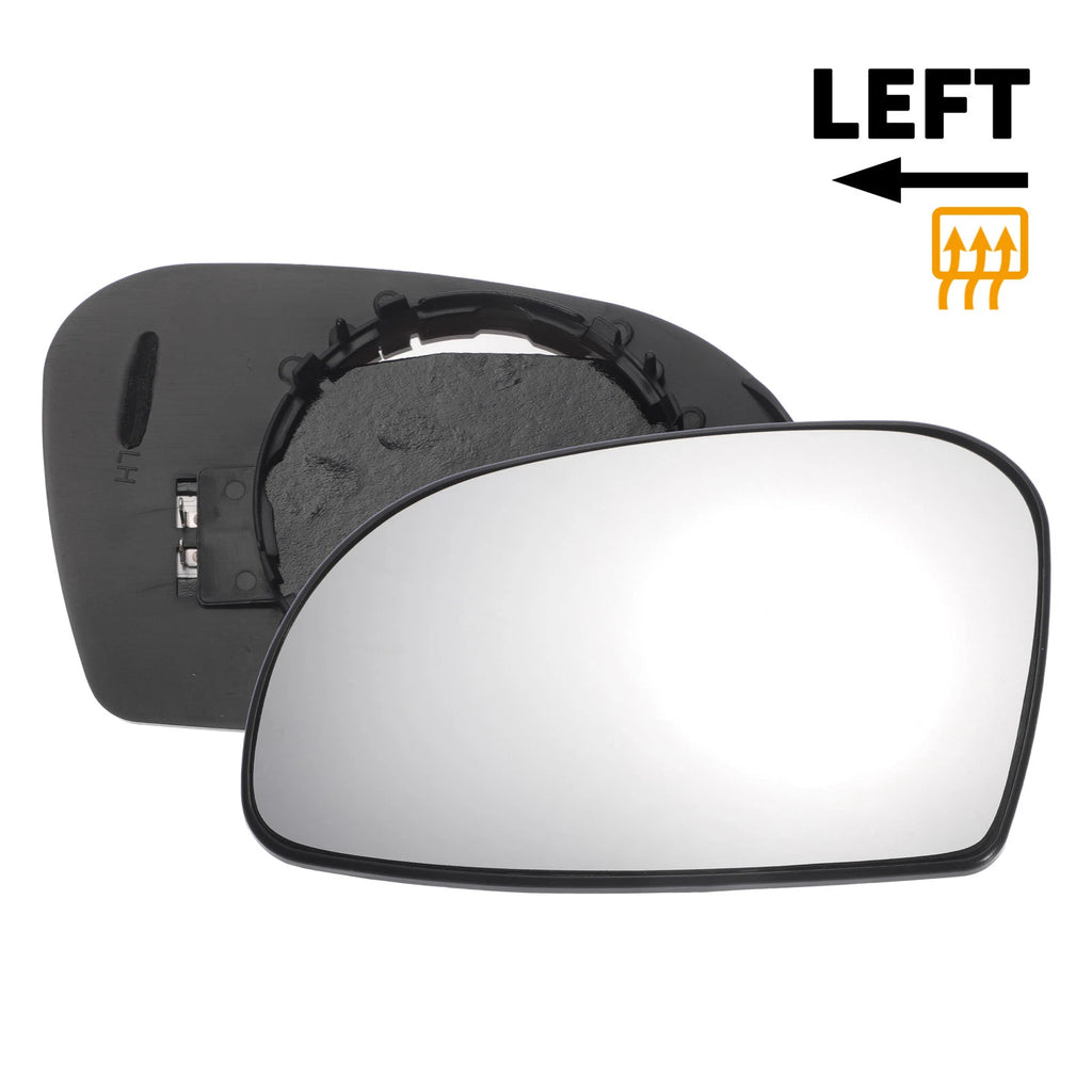 Heated Left Side White Mirror Glass for Citroen Saxo (1995–2003)