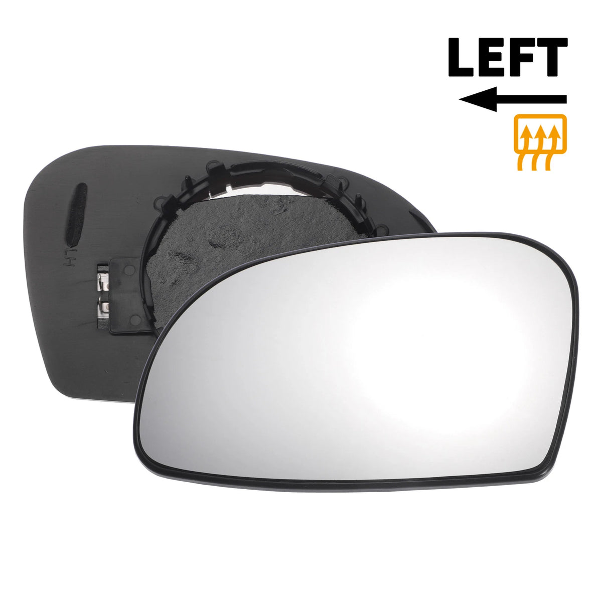 Heated Left Side White Mirror Glass for Citroen Saxo (1995–2003)