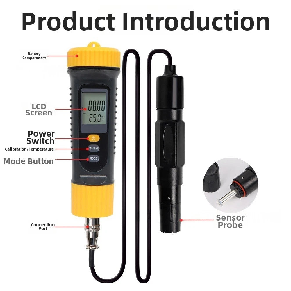 Digital Dissolved Oxygen Meter for Labs (0C to 50C)