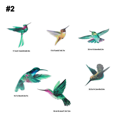 Bathroom Stickers Bird Cling Decal for Doors