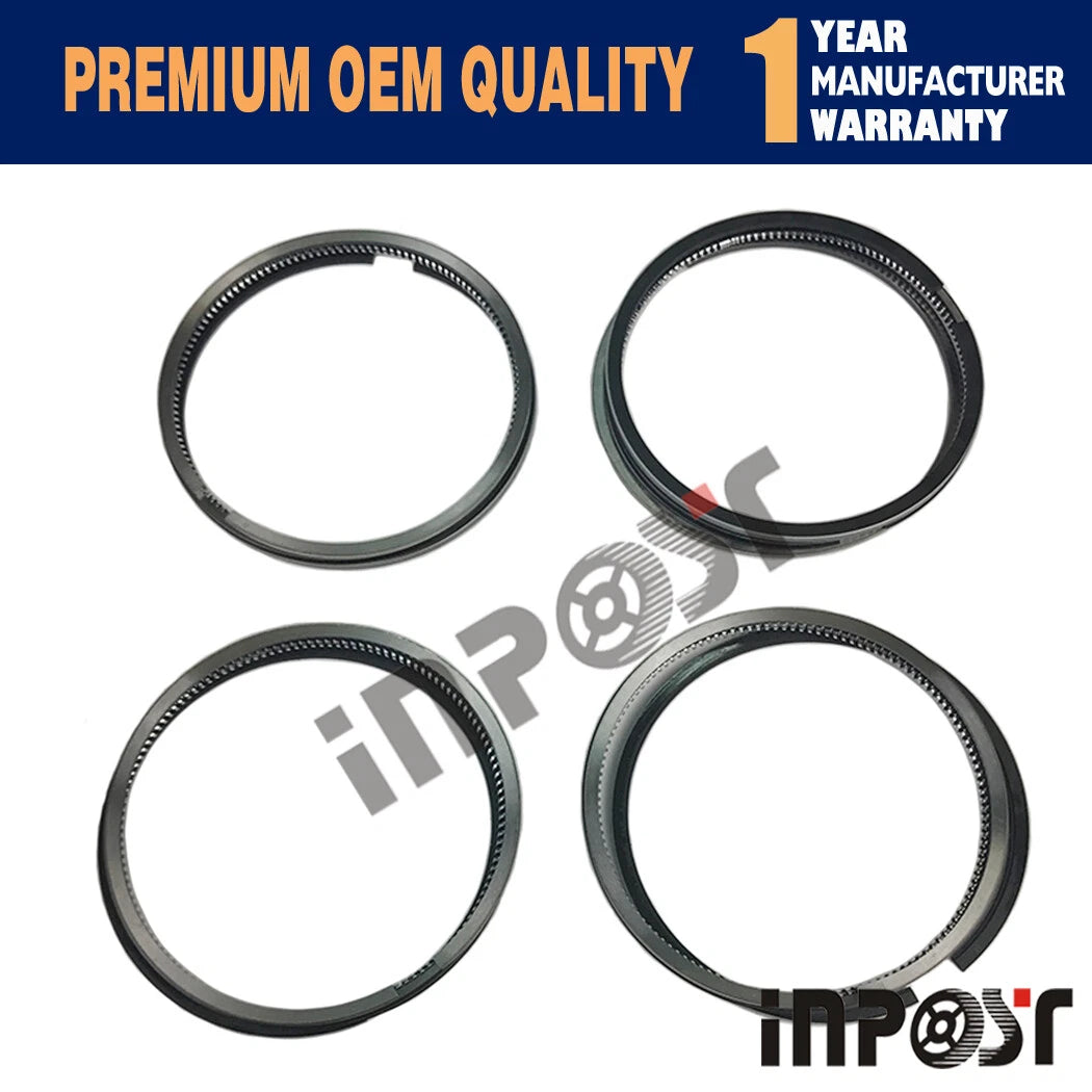 Piston Kit & Rings STD for Kubota V1305 Engine (4 Cylinders, 76mm)