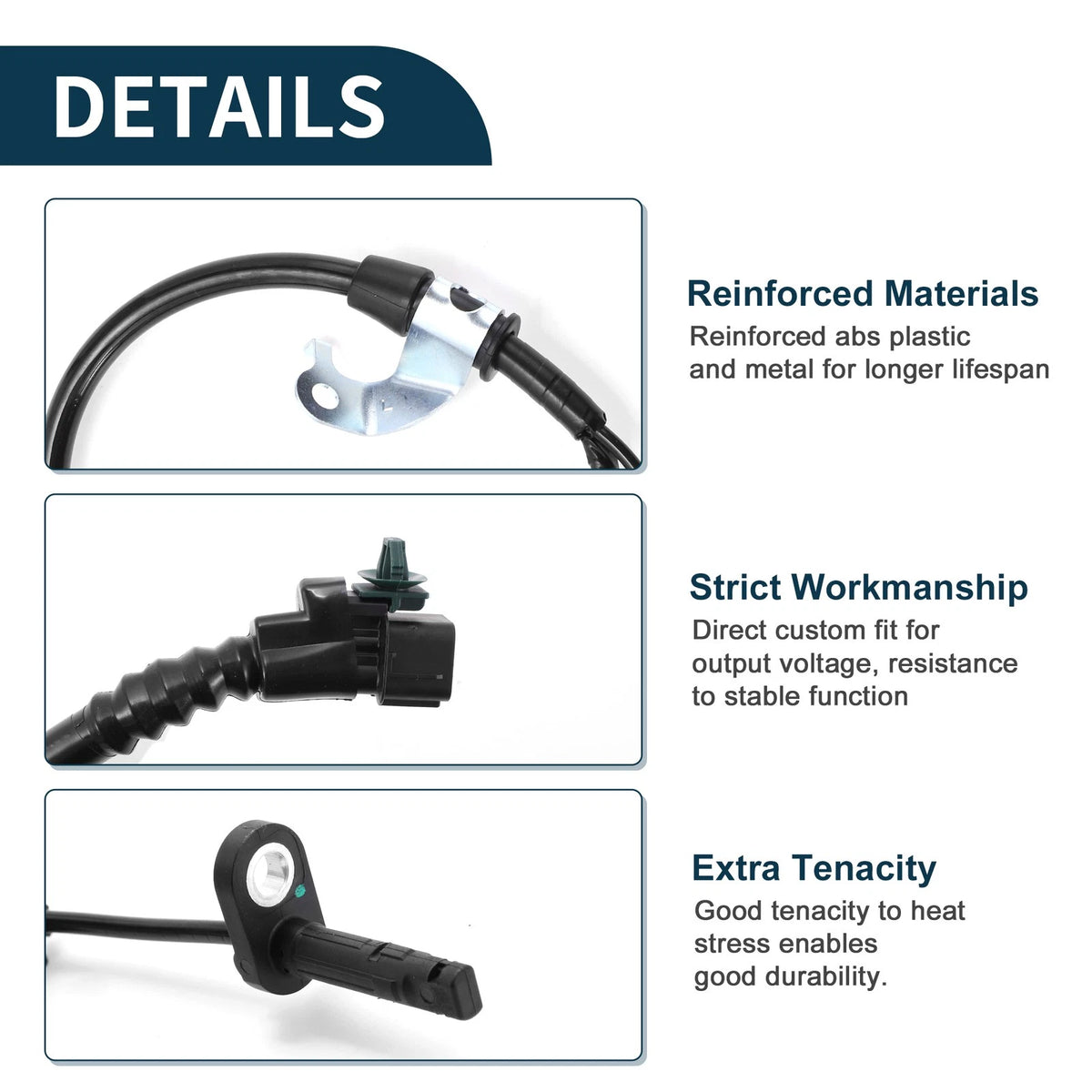 ABS Wheel Speed Sensor Rear Left Replacement for Honda Civic (2016–2022)