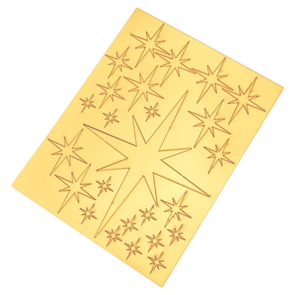 42 Pcs Removable Star Wall Stickers Acrylic Mirror Multicolor