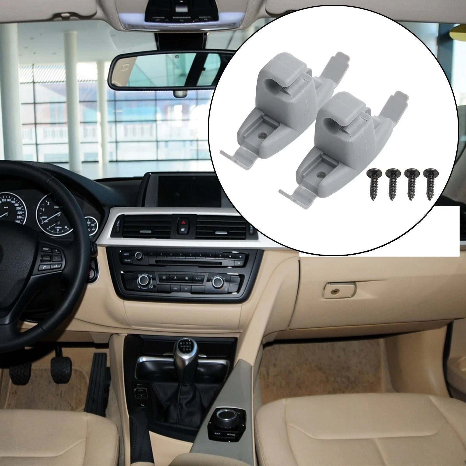 Sun Visor Clip for BMW E46 3 Series (1998–2006) 51168243575