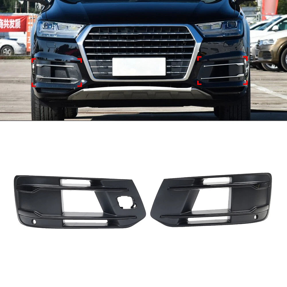 Fog Light Grille for Audi Q7 (2016–2019) Black