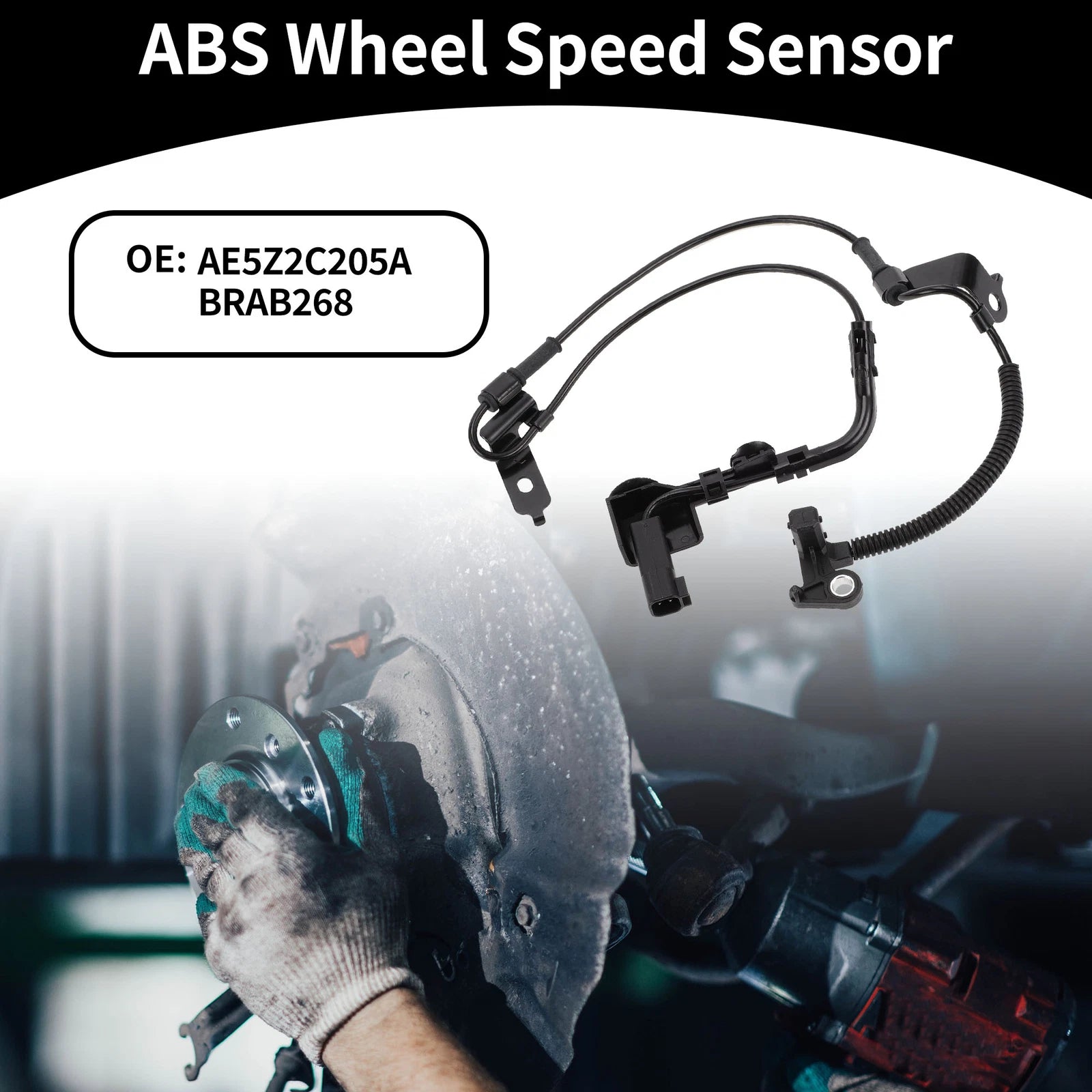 ABS Sensor No.AE5Z2C205A for Ford Fusion (2007–2011) Front Left Driver Side