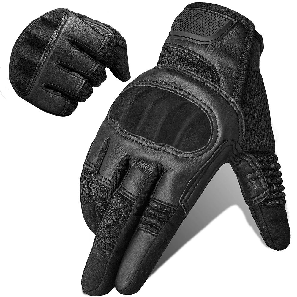 Tactical Gloves for Outdoor Paintball Survival Training (Black)