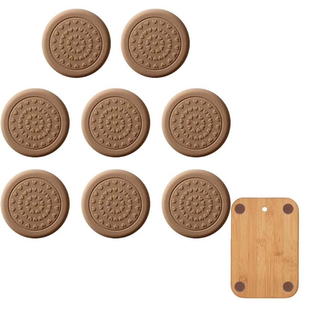 8X Silicone Chopping Board Stabilisers for Countertop Protection