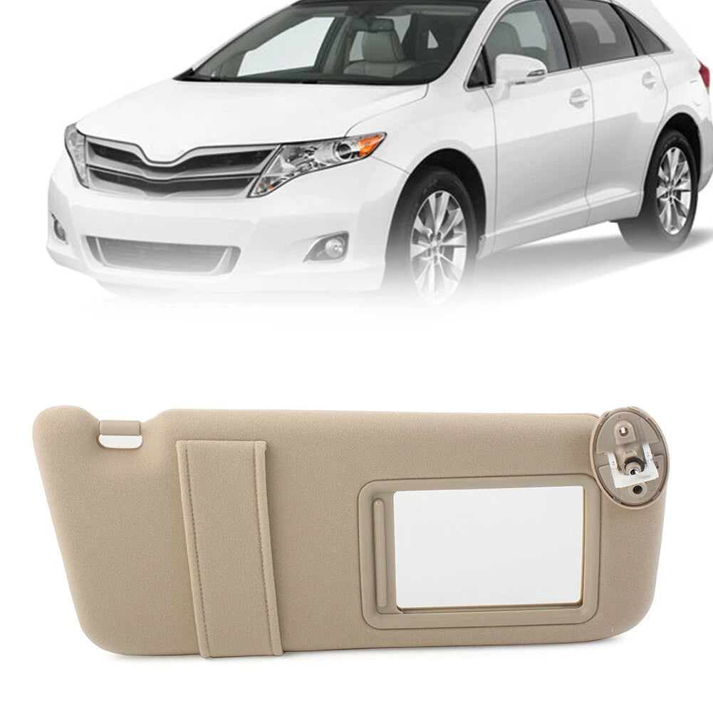 Right Passenger Side Sun Visor for Toyota Venza (2009–2016)
