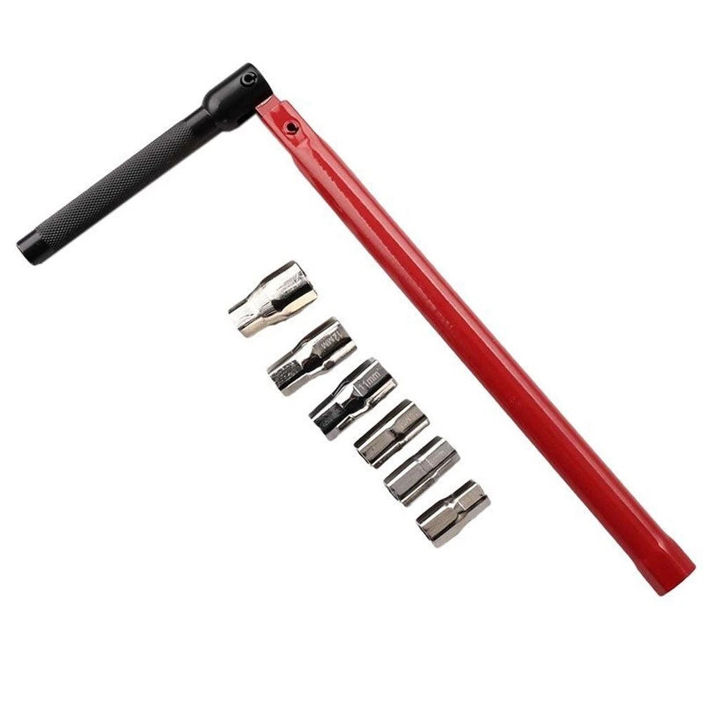 8-Piece Socket Wrench Set 8-17mm for Automotive Tools