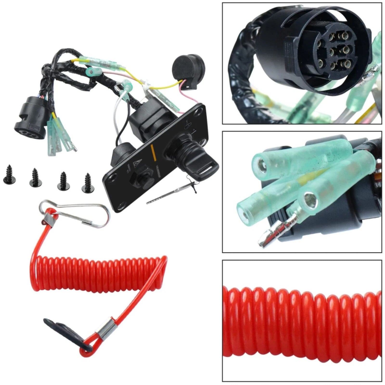 Key Switch Assembly Panel for Yamaha Outboard (704-82570-12-00)