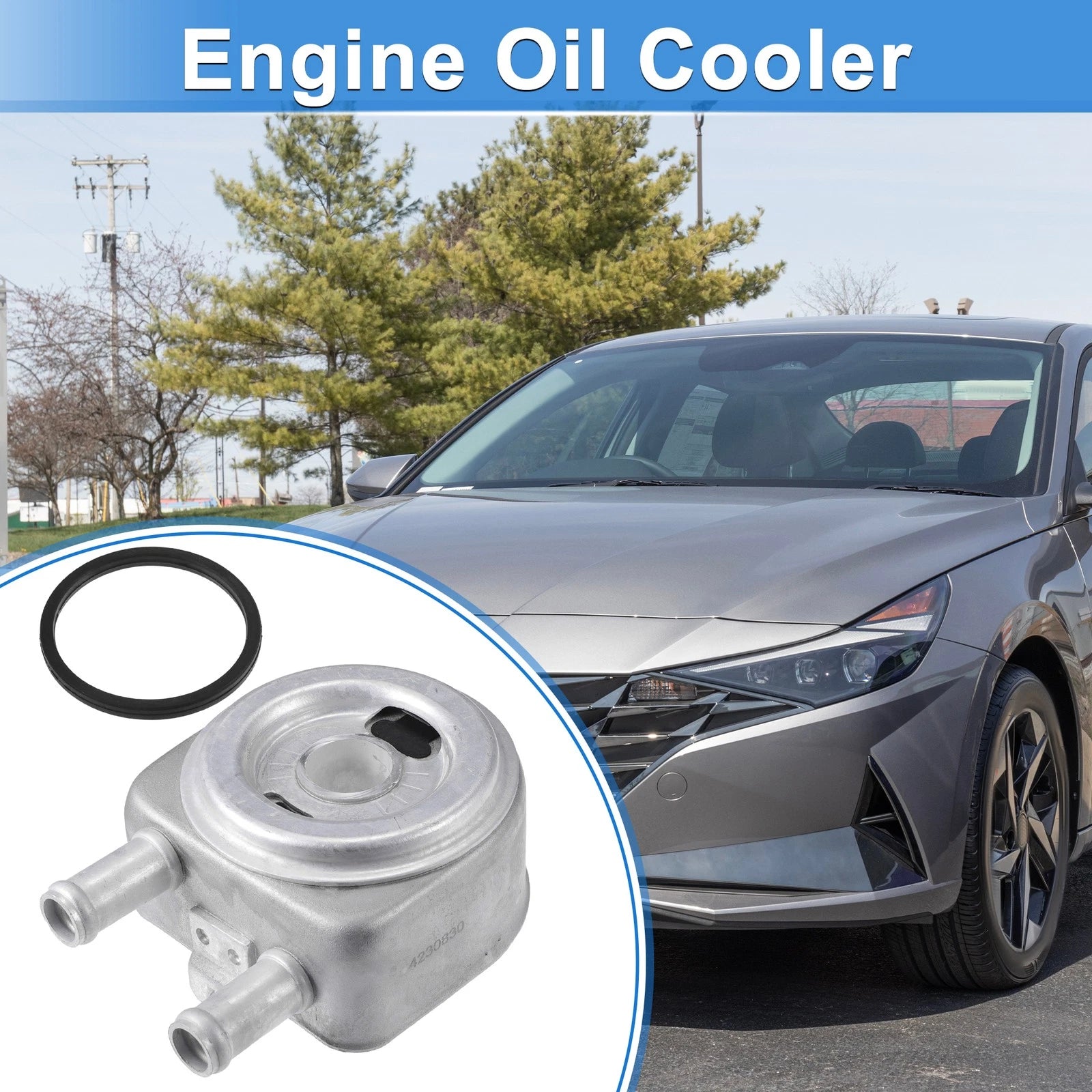 Engine Oil Cooler with Seals for Hyundai Tucson Sonata (2016–2024)