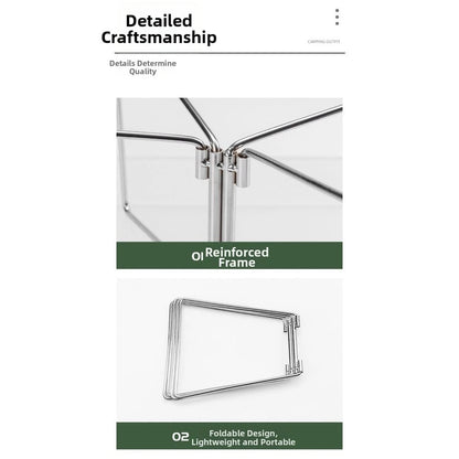 Steel Foldable Camping Box Stand Outdoor Storage Rack