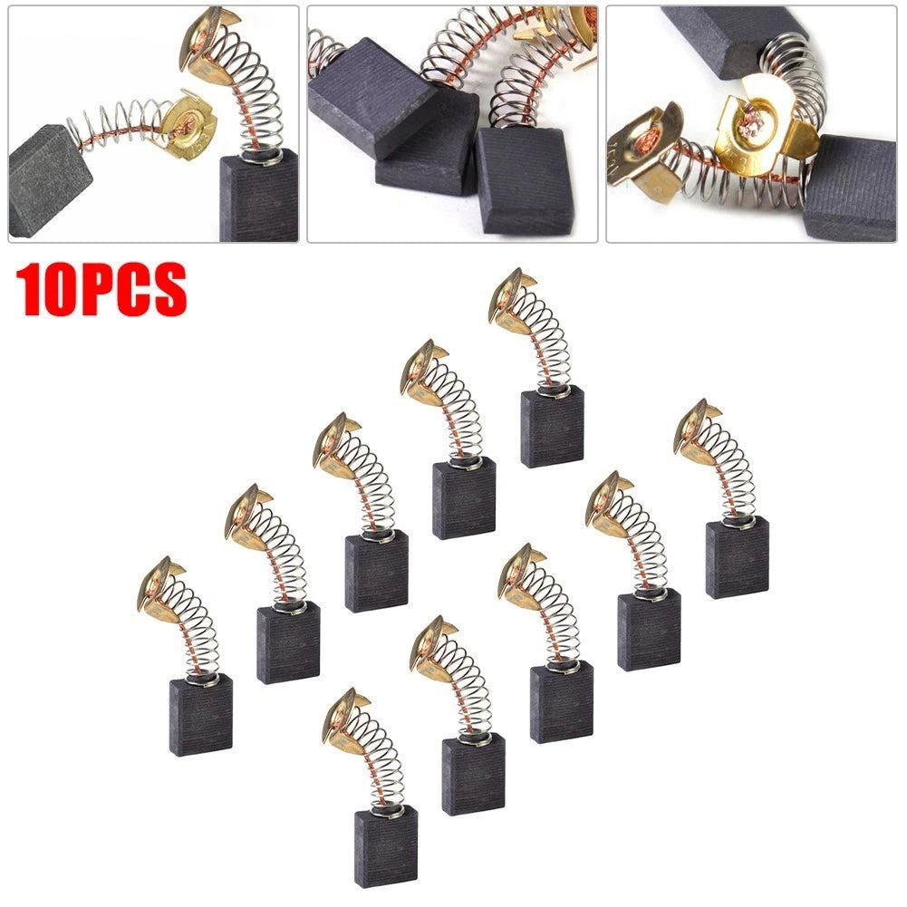 Pack of 10 Carbon Brushes Replacement Kit for Electric Tools