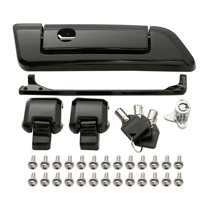Trunk Latches Key Hinges for Harley Touring Street Road Glide (2014–2023) Black