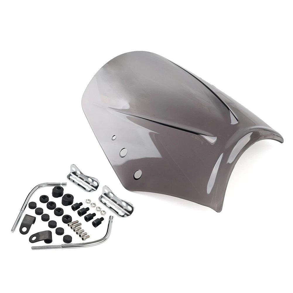 Universal Motorcycle Windshield Deflector - Grey