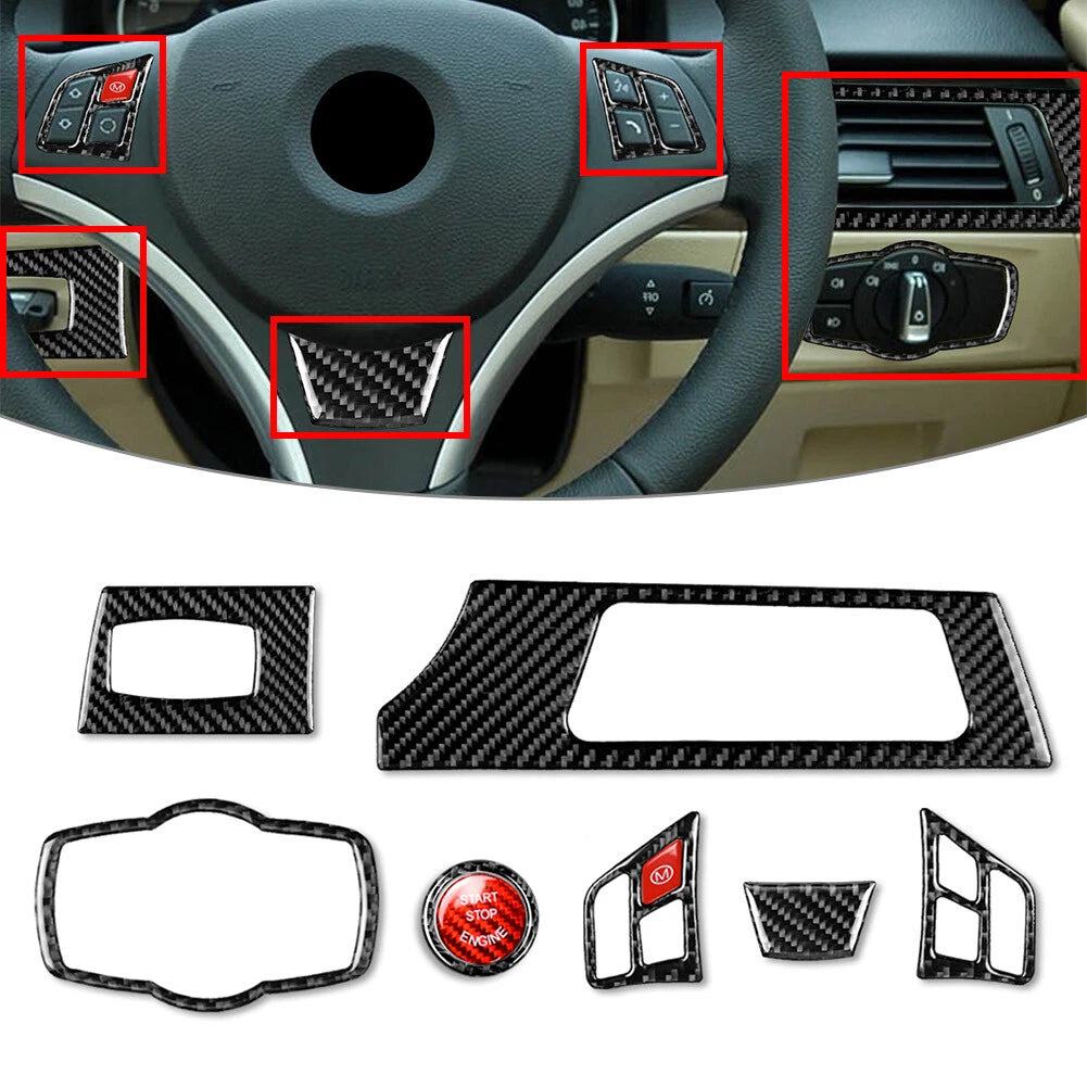 Steering Wheel Panel Cover Trim Kit for BMW 3 Series E90 E92 E93 (2005–2012)