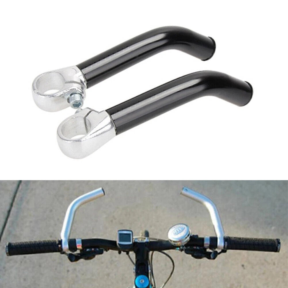 Pair Handlebar End Grips for MTB Mountain Bike (22.2mm)