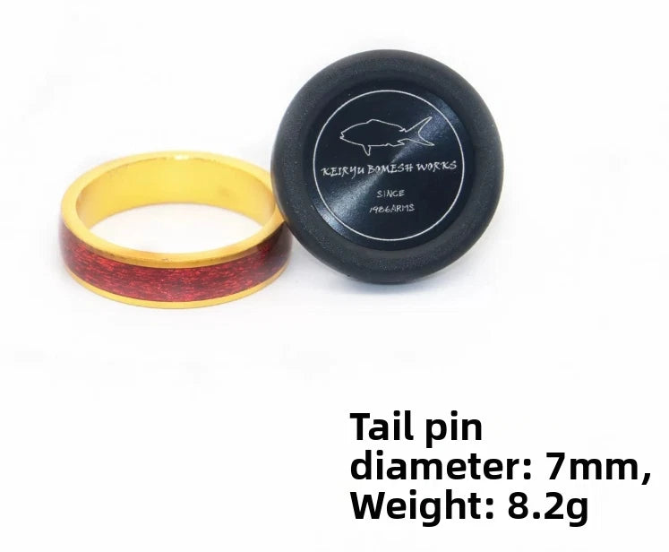 Tail Cap Set for Boat Raft Pole (Rubber Cork + Metal Ring)