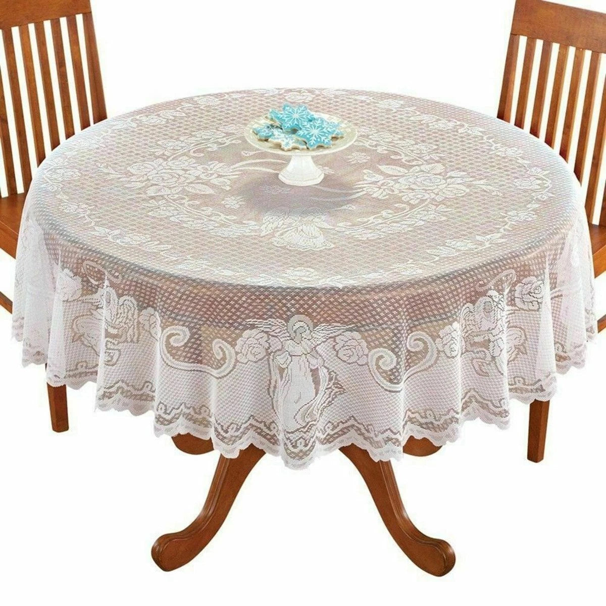 Round Rectangle Lace Tablecloth for Party Banquet Table Cover