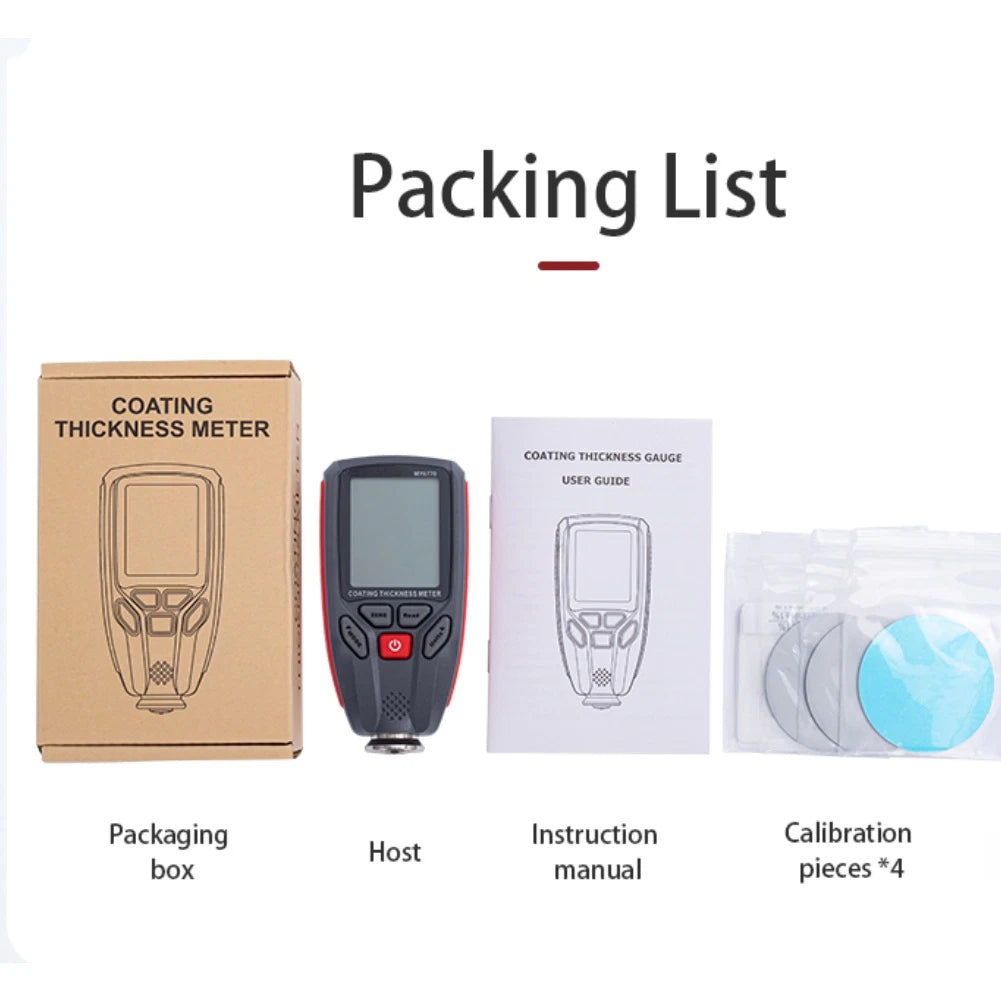 Coating Thickness Meter for Iron Aluminum Copper Substrates