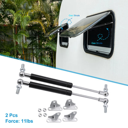 2X 9 Inch Lift Supports Gas Struts for Universal Car Bonnet Rod