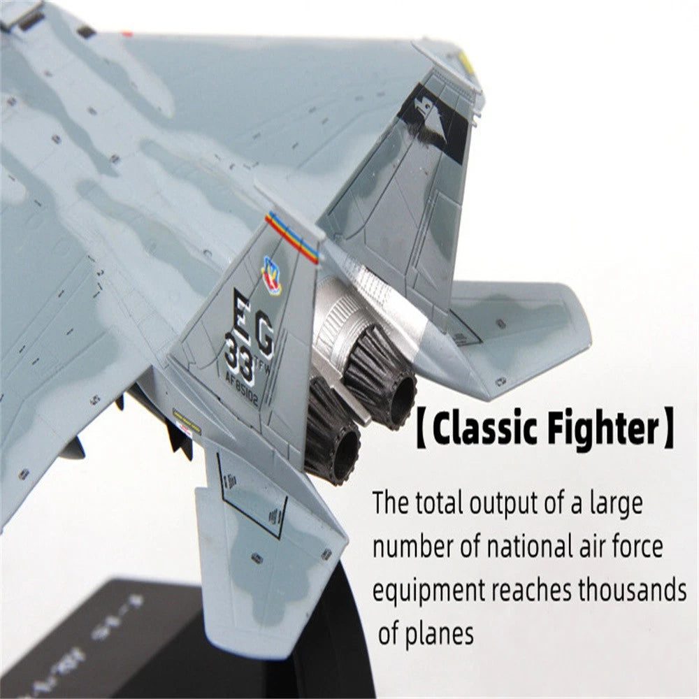 F-14/F-15 Aircraft Model Alloy Simulation Military Fighter Ornament