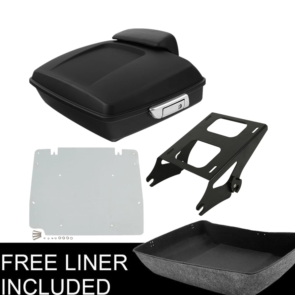 Trunk Pad Mount Rack Base Plate for Harley Touring (2014–2023)