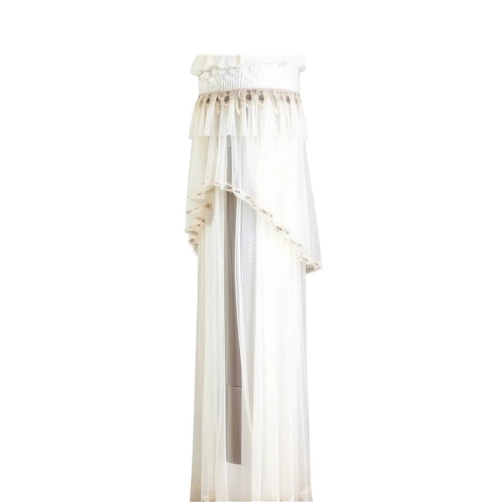 Vertical Round Dust Cover for D AC (170cm/175cm) - Easy Install, White