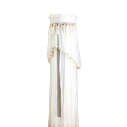 Vertical Round Dust Cover for D AC (170cm/175cm) - Easy Install, White