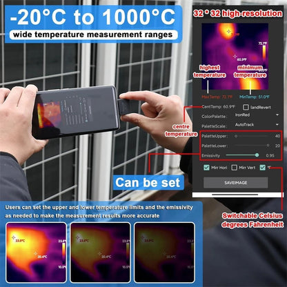 Infrared Thermal Imaging Camera for Android Phone (Type-C)