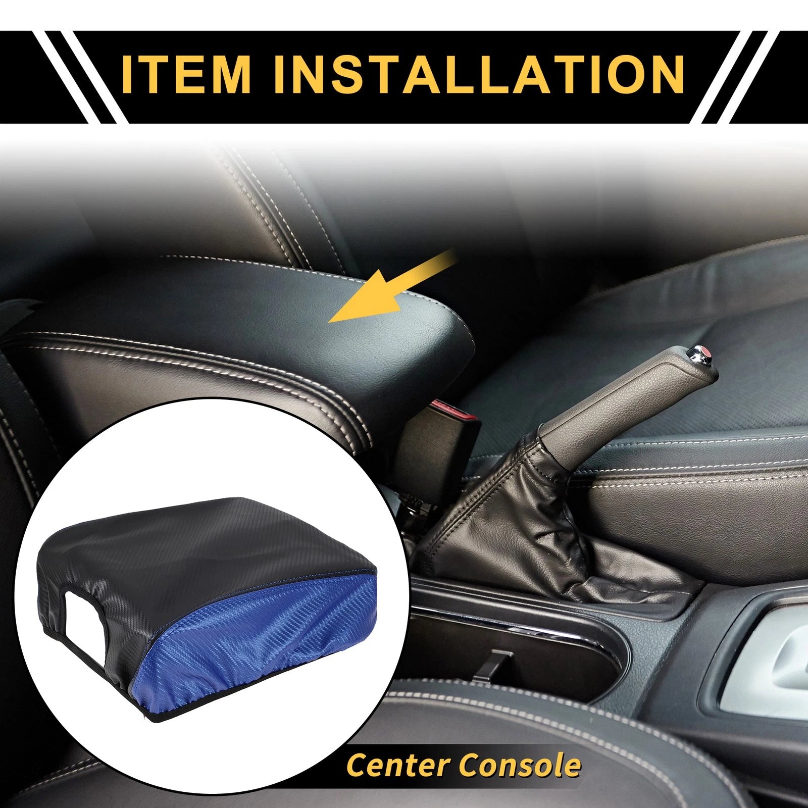 Center Console Lid Armrest Cover Replacement for Ford F-150 (2015–2020)