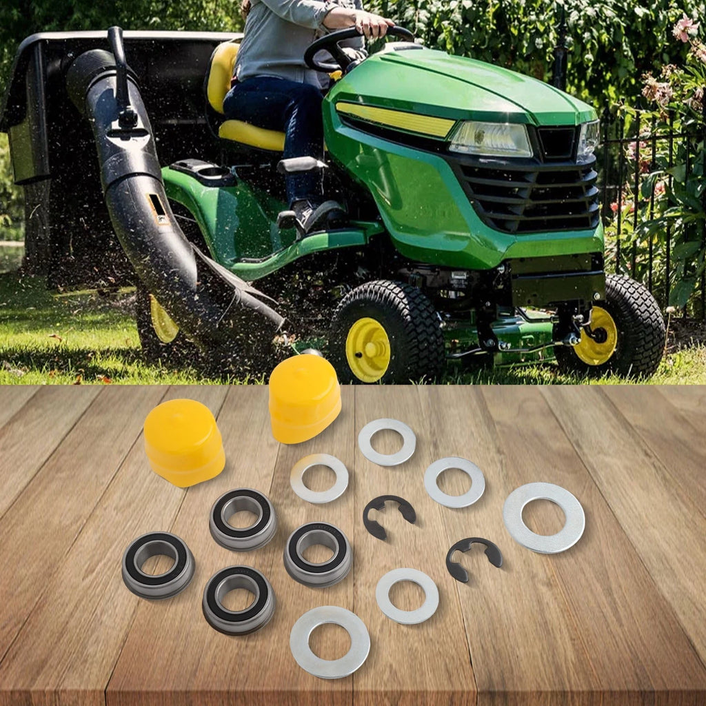 Front Wheel Bushing to Bearing Upgrade Kit for Lawn Mowers (Multiple Models)