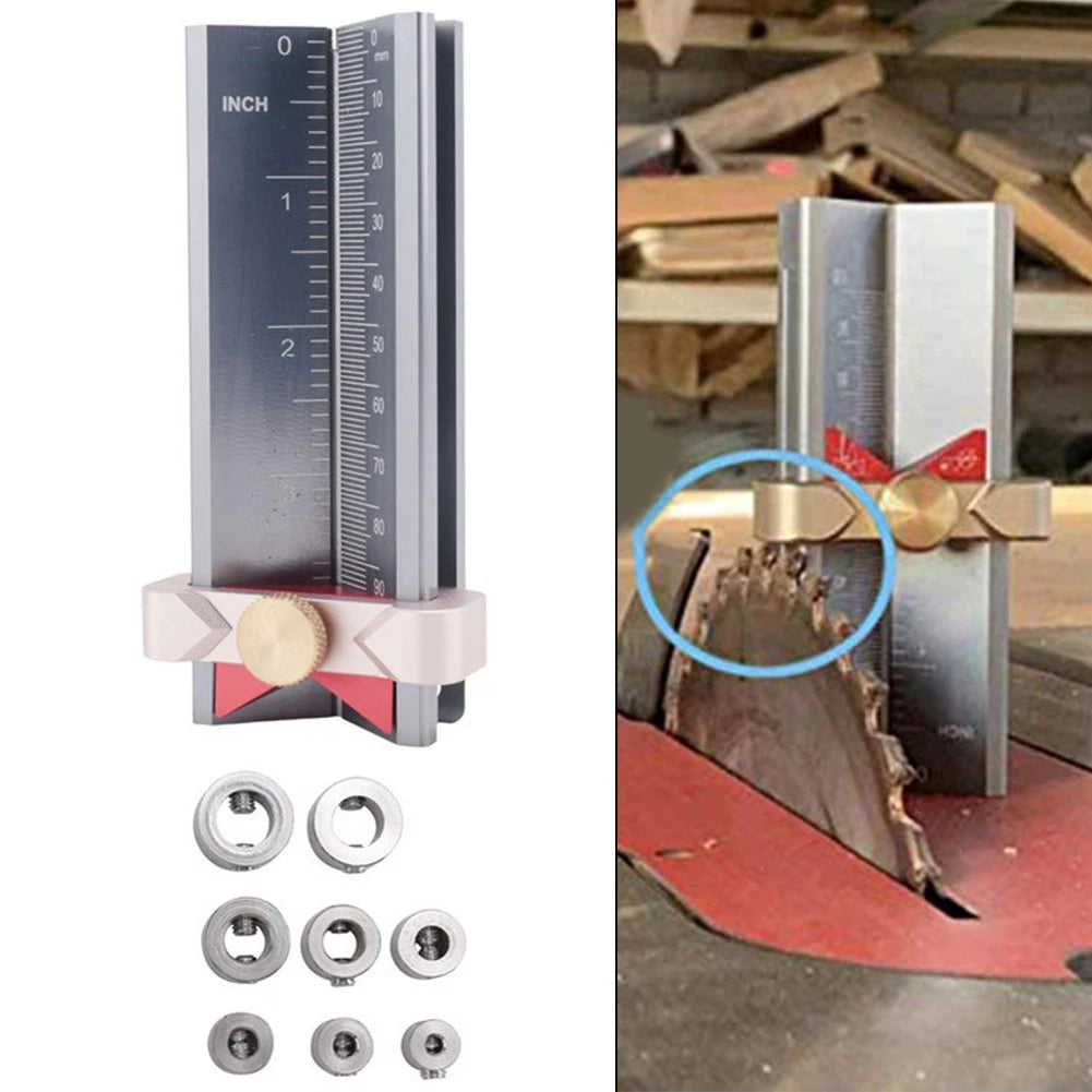 Measuring Gauge for Drill and Saw Height Adjustments