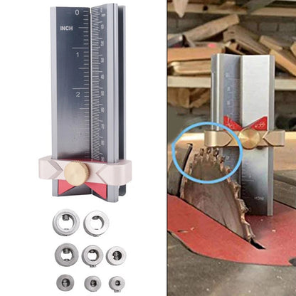Measuring Gauge for Drill and Saw Height Adjustments