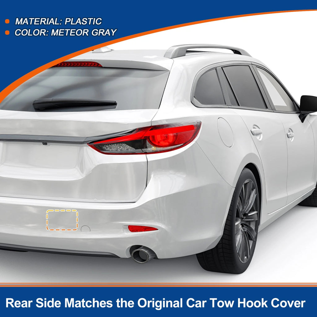 Rear Left Tow Hook Cover for Mazda 6 Atenza 2018–2021 Meteor Gray