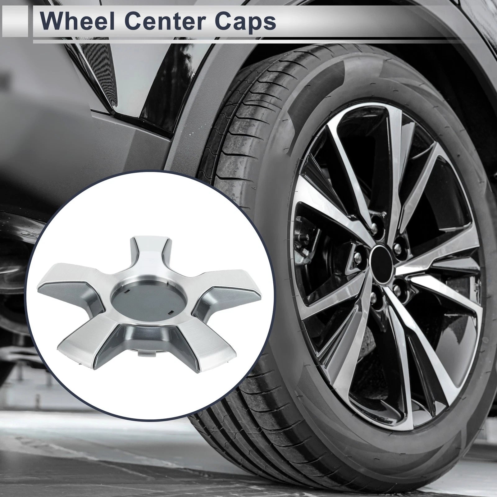 Wheel Center Cap Replacement for Lexus LX570 17-20 1 Piece Silver Tone