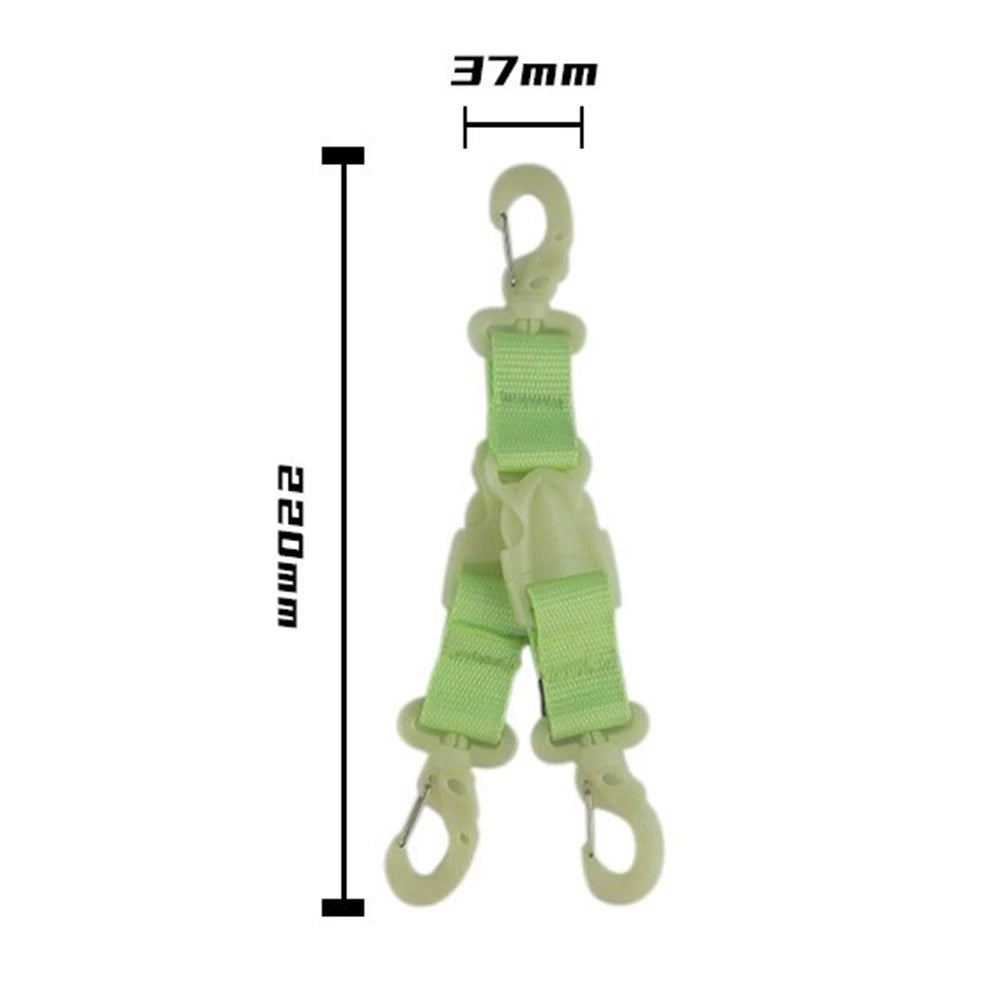 Lightweight Nylon Diving Fin Strap with Glow Feature for Easy Visibility