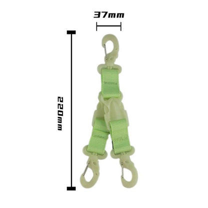 Lightweight Nylon Diving Fin Strap with Glow Feature for Easy Visibility