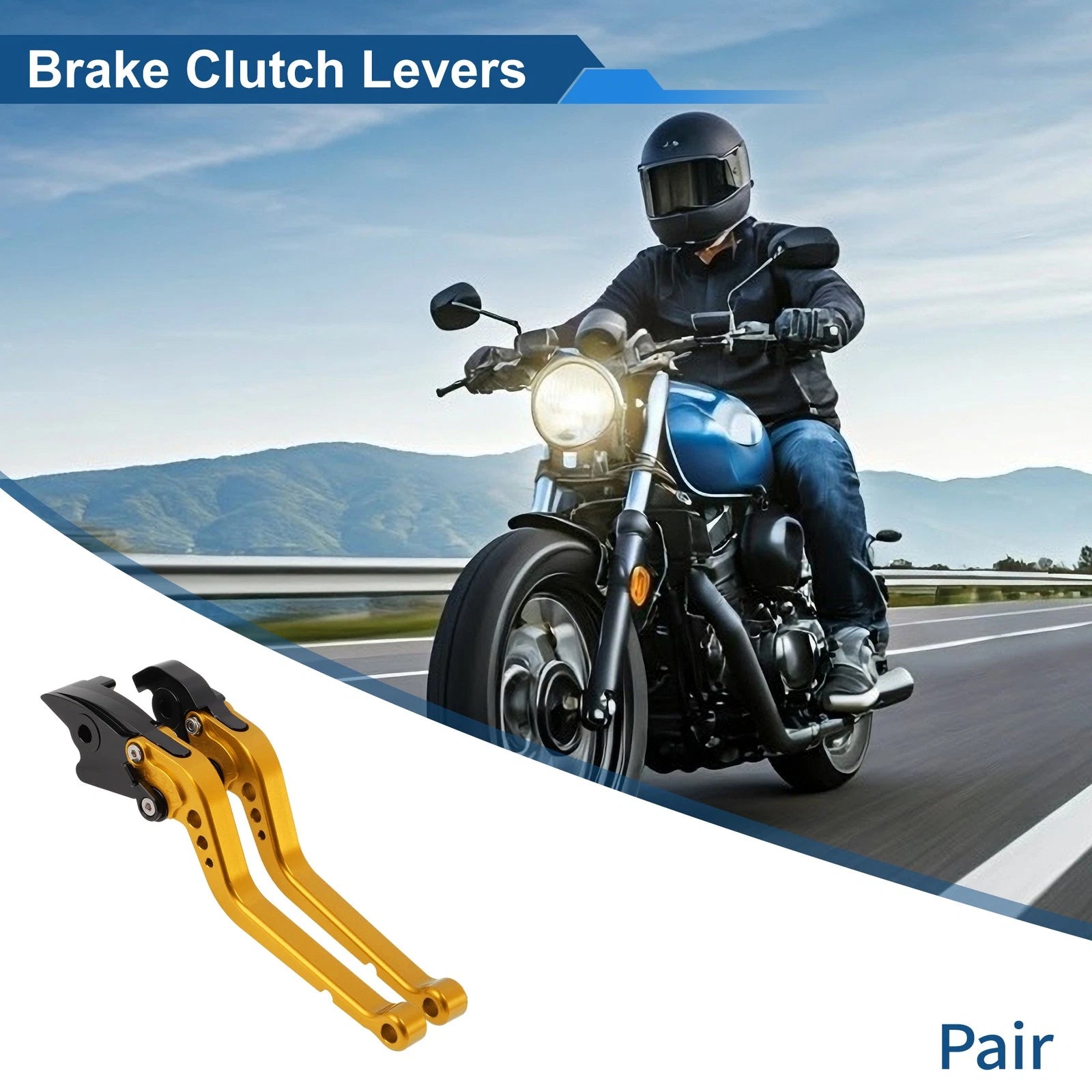 Brake Clutch Levers Gold Set for Honda RC51 (2000–2006)