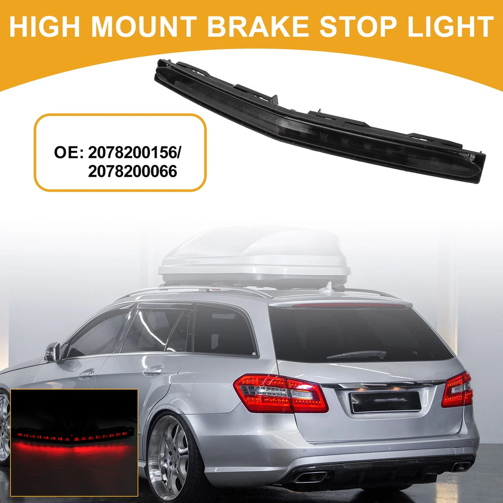 Third Brake Stop Light for Mercedes-Benz E550 (2012–2017) ABS Black