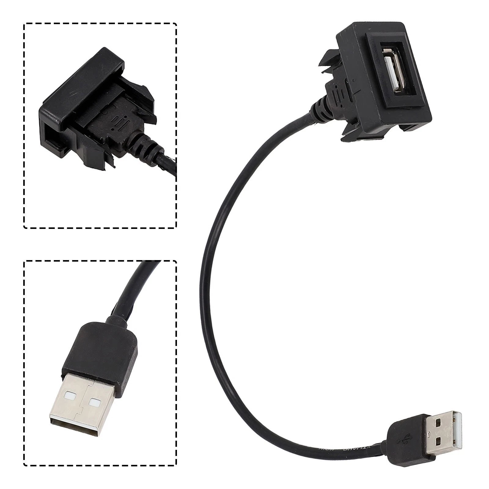 USB Dash Flush Mount Adapter for Toyota Car