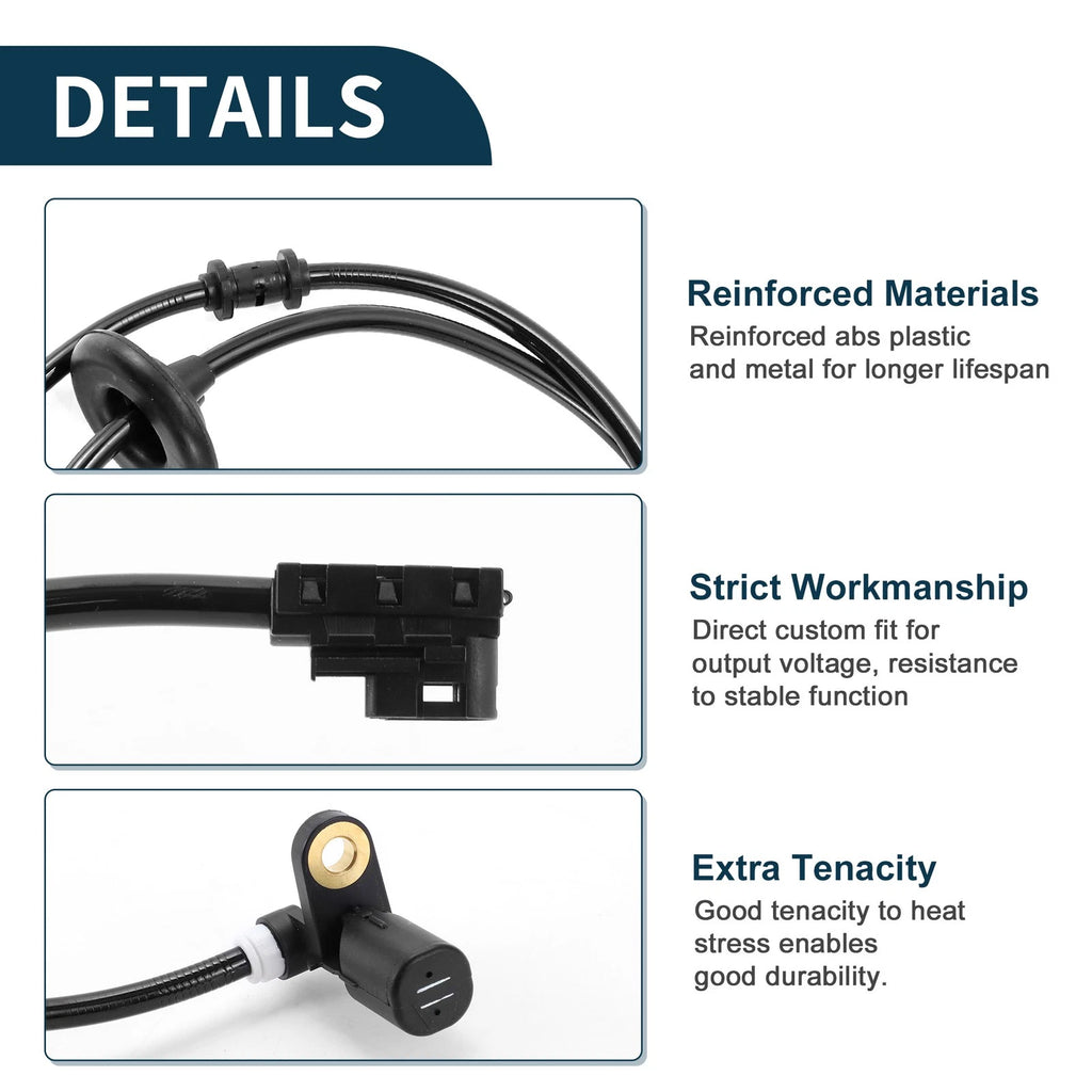 ABS Wheel Speed Sensor Replacement Rear for Mercedes-Benz C280 (2001–2004)