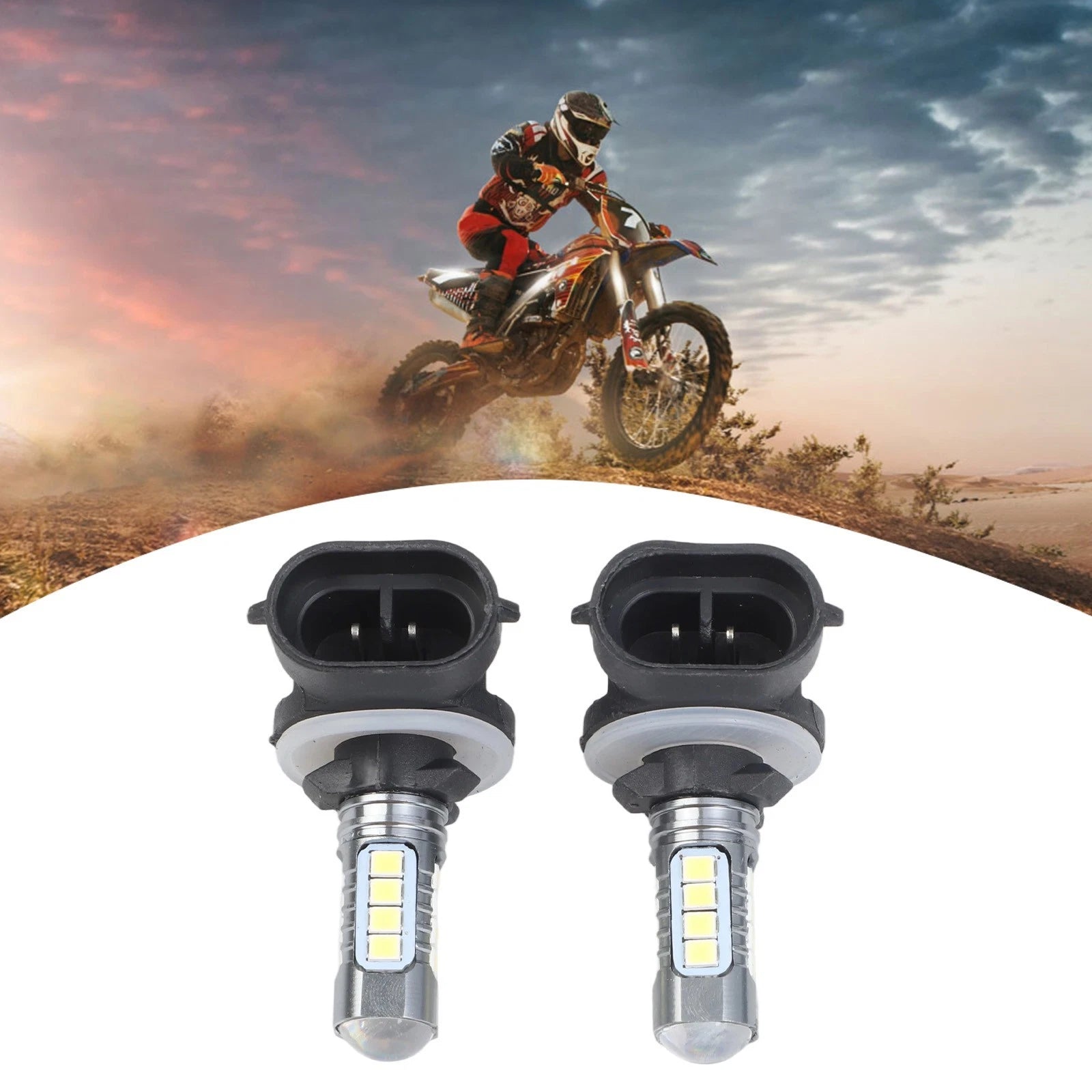 2X LED Headlight Bulbs for Polaris