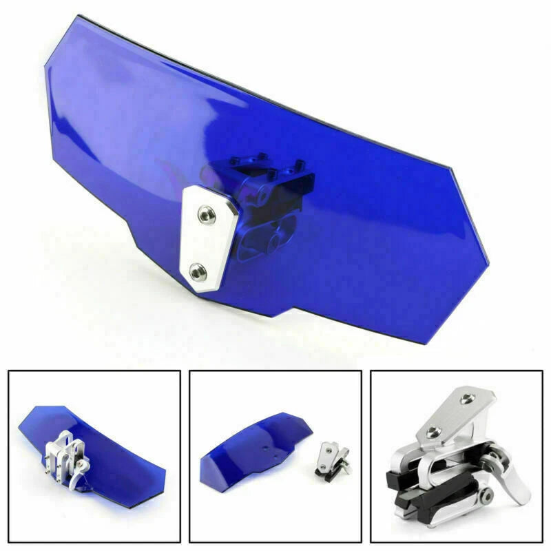 Adjustable Windshield Screen Extension Deflector for Honda Yamaha (Universal)